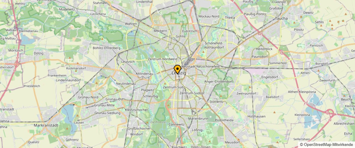 Karte von Leipzig